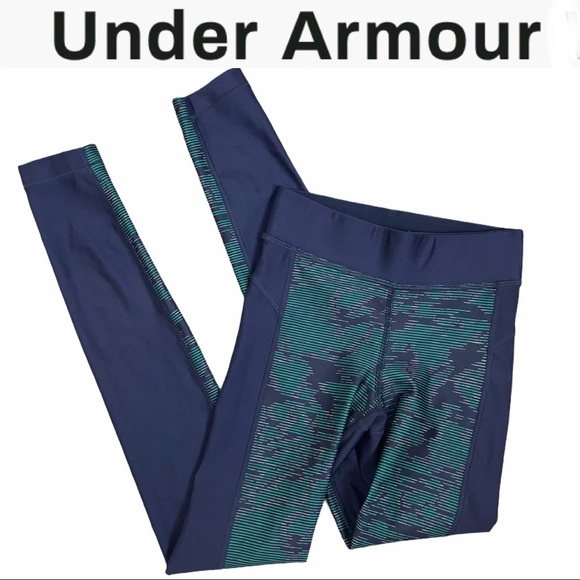Under Armour HeatGear CompressionLeggings XS BL/GR - Picture 1 of 7